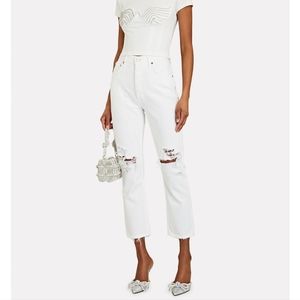 White AGolde Riley Jeans NWT